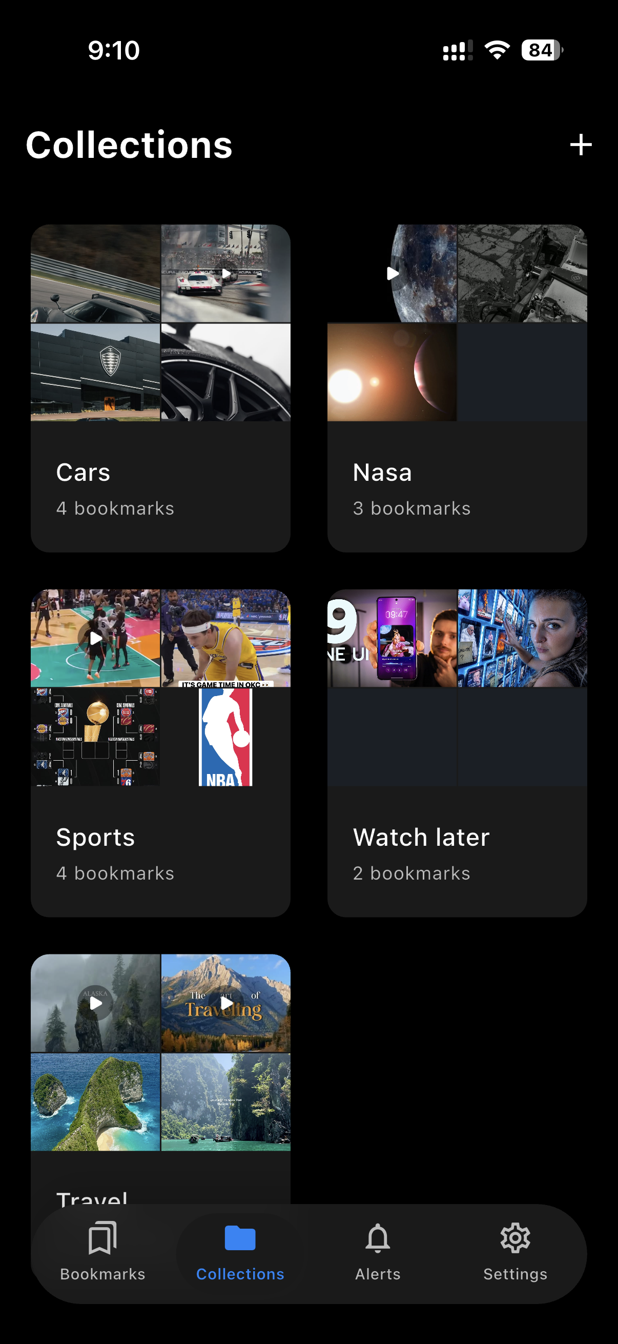Collections view