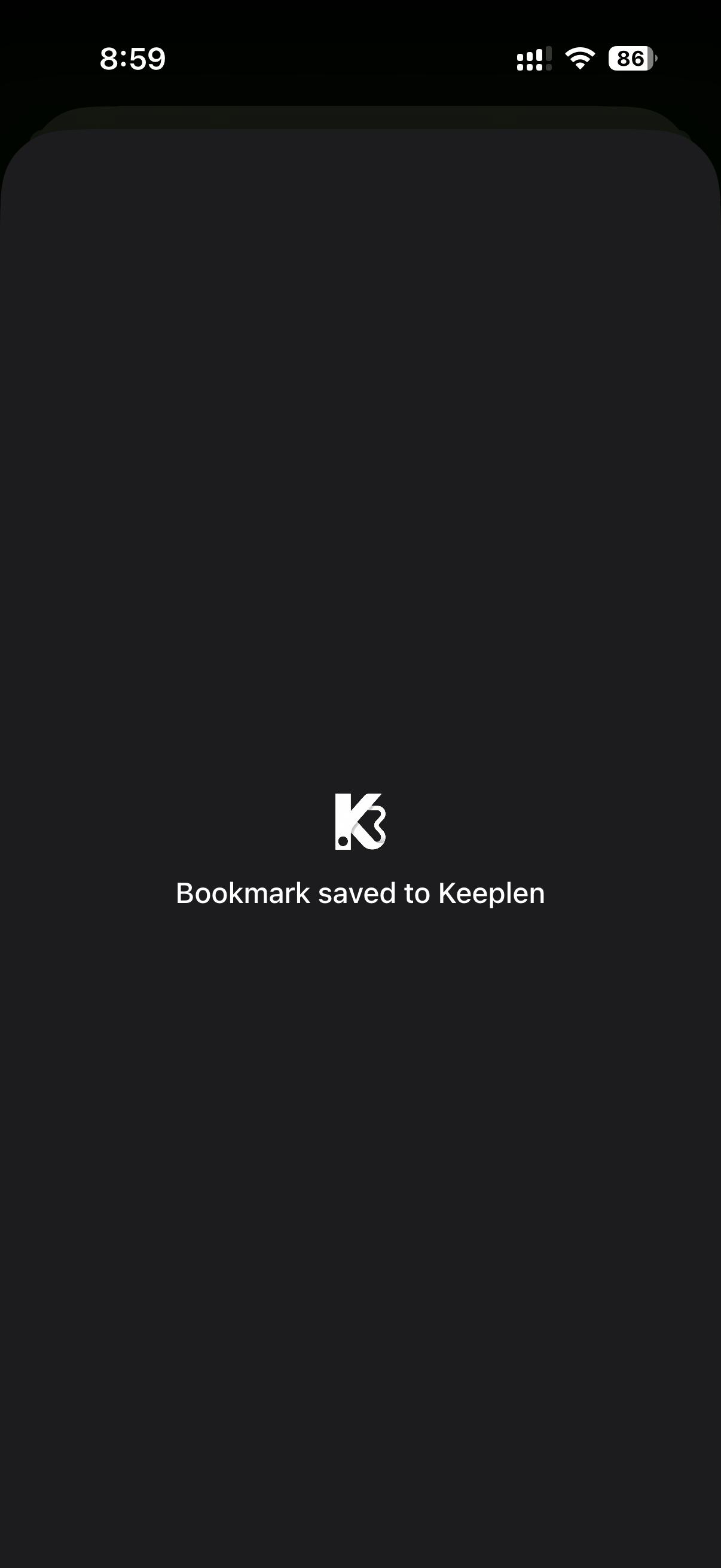 Bookmark saved